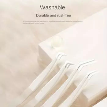 Пинцет для ресниц из нержавеющей стали, профессиональный зажим для бровей, индивидуальные изогнутые полоски ресниц 03