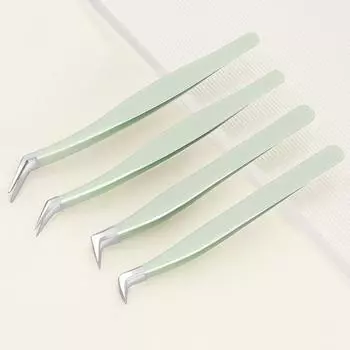 Пинцет для ресниц Yousheng из нержавеющей стали с точным 3D-зажимом, расходные материалы для наращивания ресниц, эффективный пинцет для точного нанесения A