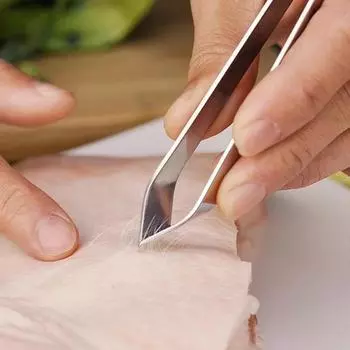Пинцет для рыбьих костей из нержавеющей стали, зажим-клещ, щипцы для извлечения рыбьих костей, зажим для ощипывания рыбьих костей, кухонные приспособления, инструменты для морепродуктов