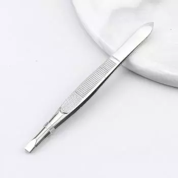 Пинцет для стрижки бровей с плоским кончиком, пинцет со скошенным кончиком, инструменты для удаления волос на лице, зажимы для бровей, для девушки style 1