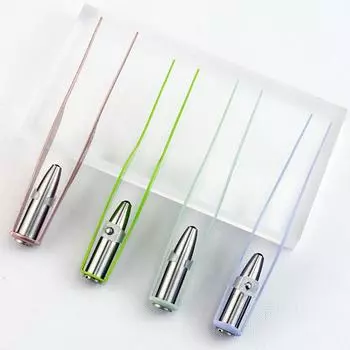 Пинцет для удаления ушной серы со светодиодной подсветкой, клипса для удаления ушной серы, инструмент для чистки ушей для ухода за здоровьем ушей зелёный