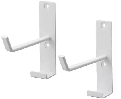 Пинцет и шурупы для доски Yamazaki Jitsugyo, совместимые с настенным держателем для коврика для йоги из гипсокартона с тренировочным ковриком W3 xx H12 см, без отверстий белый