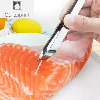 Пинцет из нержавеющей стали для рыбных костей, зажим для съемника, щипцы для удаления рыбных костей, зажим для выщипывания рыбных костей, кухонные гаджеты, инструменты серебряный