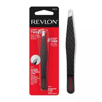 Пинцет Revlon Expert со скошенным кончиком 1 шт. (Пакет 3)