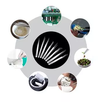 Пинцет с прямым кончиком, пинцет из нержавеющей стали, точный, удобная ручка, щипцы для приготовления пищи и ремонта ST10