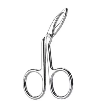 Пинцет с прямым кончиком, зажим для волос, щипцы для бровей с зажимом, локтевые щипцы для бровей silver-Elbow