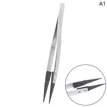 Пинцеты из нержавеющей стали с ручкой антистатические для работ по установке стрелок часов