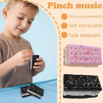 Pinch Happy Mud Texture Игрушка для снятия стресса для девочек Игрушка для снятия стресса Pinch Stress Relief One Size чёрный