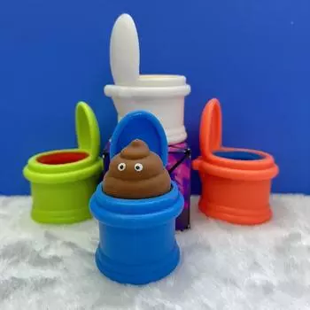 Pinch Vent Pinch Смешная игрушка Squeeze Prank Toy Сенсорные игрушки Squeeze Toilet Cup Toy Детская игрушка random color
