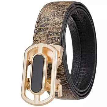 Pinduoduo Автоматическая пряжка ремня, мужской ремень пряжка первого слоя ремня Ly36-8049 110-130CM