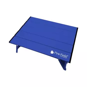 Pine Field Compact Aluminum Table with Exclusive Storage Navy Bag,