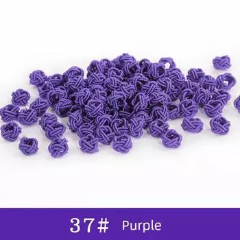Pineapple Buckle Coil Wire Knot Handicraft DIY Material Clasp Braiding Thread Bracelet Strand Carrying Strap Spacer Beads Button Accessories Ring Purple
