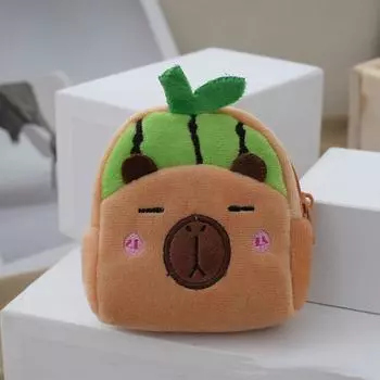 Pineapple Capybara Plush Coin Purse watermelon Capybara Plush Change Pouch Kid Girl Boy Strawberries
