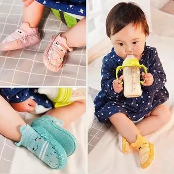 Пинетки-носки для маленьких девочек и мальчиков, противоскользящая обувь XL жёлтый