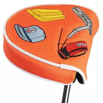PING 2022 Decal 214 Head Cover Mallet Putter Orange оранжевый