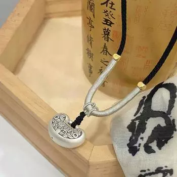 Ping An Joyful ожерелье в китайском стиле Ping An Lock ожерелье в новом китайском стиле ретро аксессуары в китайском стиле