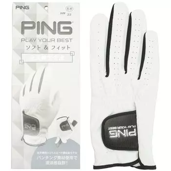 PING Gloves Synthetic Leather Gloves Lefty White 24cm белый