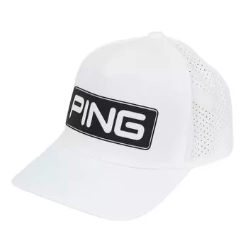 PING Golf Water Repellent Tour Cap WH 38205 HW-T2501 (White/FF/Men s)