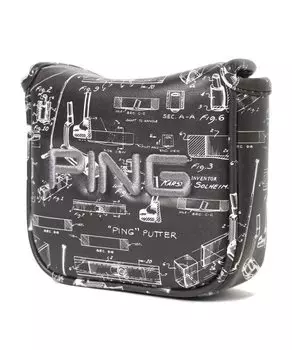 PING Patent Putter Cover Mallet Type PING 2022 Модель Японский оригинальный продукт Черный HC-P2202 чёрный