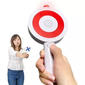 Ping Pong Boo с викториной Ping Pong Boo Ping Pong Bubu Быстрое нажатие Judgment Stick Toy Sound Button Marubatsu Buzzer Marubatsu Button Funny Interesting красный