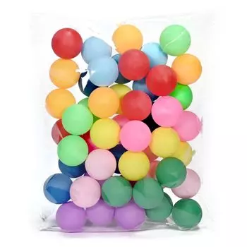 Пинг-понг для пластика большой с 40 мм 50 шариками lifactlab. Шарики, Разноцветные, Однотонные, Развлечения, Изделия ручной работы, Шарики, Вместимость, Сетка, Ассорти,