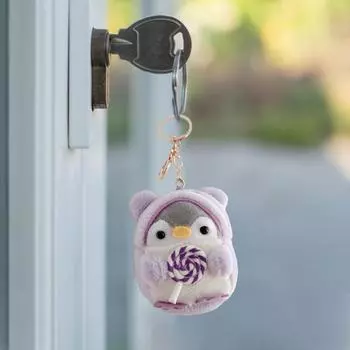 Пингвин плюшевый брелок милый пингвин носить шляпу кулон для девочек кавайный мультфильм пингвин форма школьный рюкзак брелок подарки 10cm