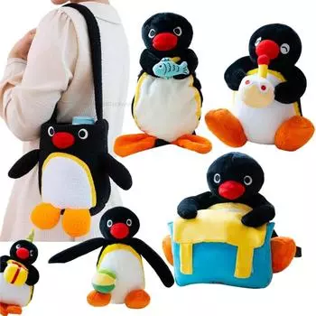 Пингвины куклы сумка-чехол для животных сумка через плечо мультяшная подушка мягкие игрушки смешные детские подарки на день рождения для девочек на Рождество декор see choice option