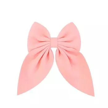Pink 6Inch New Sweet Solid Bowknot Hair Clips Gilrs Big Hairpins Ribbon Batterfly Barrettes Duck Bill Clip Baby Hair Accessories