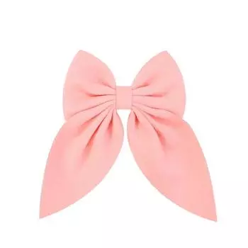 Pink 6Inch New Sweet Solid Bowknot Hair Clips Gilrs Big Hairpins Ribbon Batterfly Barrettes Duck Bill Clip Baby Hair Accessories