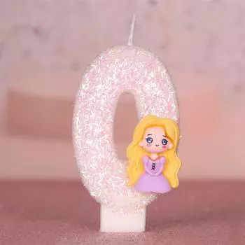 Pink Angelitos Candles Birthday Candle Number Room Decor Girl Wedding Party Supplies Elegant Home Decorative lamps Candles