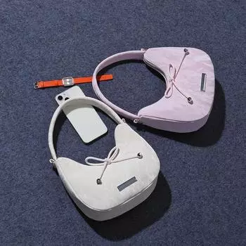 Pink Bag Women s Crossbody Bag Handheld Shoulder Bag Underarm Niche Girl s New Style Spring and Summer