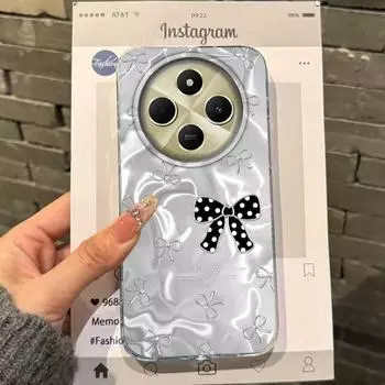 Pink Bow Love Heart Girls Women Water Texture Phone Case For Xiaomi Poco X3pro X5 M6 X6 X3 NFC M5s M6 Pro C75 C61 Fundas Cover poco X3