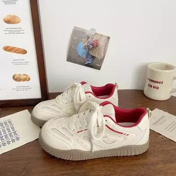 Pink Dexun double mesh board shoes female ugly cute summer new chic niche Korean version breathable sports Forrest Gump white shoes 35 жёлтый