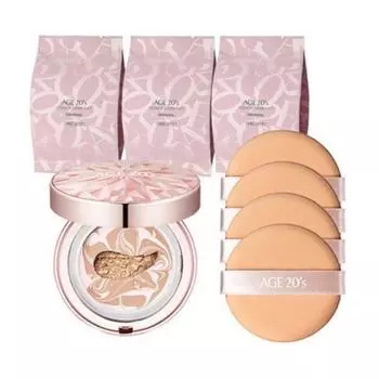 Pink Diamond Pact Special Set No. 21, Special Set No. 21 (1 case + 3 refills + 4 puffs)