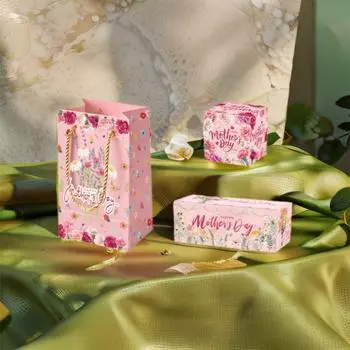 Pink Flowers Mother s Day Cash Gift Box Romantic Pumping Money Box Gift Bounce Box Party Favors 12pcs