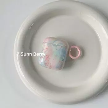 Pink Green Blue Blooming Splash Ink Applicable Airpods4 Bluetooth Earphone Case Airpods2/3 Protective Case Apple Second Generation Earphone Case Soft airpods pro2 pro2 and pro Neutral