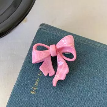 Pink Hairclip Bow Acetate Hair Clips for Girls duckbill clip side clip hair clip Alligators Headwear Hair Accessories
