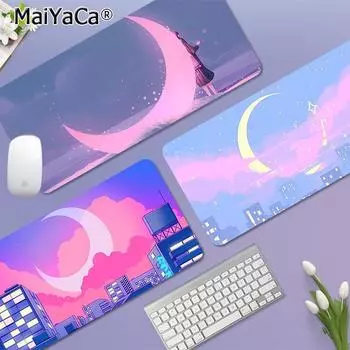 Pink Moon Rubber XXL офисный студенческий игровой утолщенный большой блокнот для письма нескользящая подушка коврик для мыши аксессуары для офисного стола LockEdge600x300x2mm