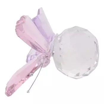 Pink&purple Crystal Butterfly Figurines Butterfly Figurines 7.5*6cm Cut Butterfly Animal Decoration Crystal светло-серый