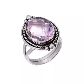 Pink Rose Quartz 925 Sterling Silver Ring V5960, Pink Ring, Oval Ring, Valentin s Day Gift, Gift For Her, Birthday Gift, Handmade Jewelry, Silver Jewe