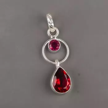 Pink Rubellite Gemstone 925 Sterling Silver Gift Jewelry Handmade Pendant 1.80 PP-10-10