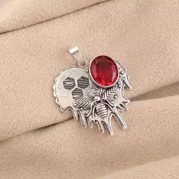 Pink Rubellite Gemstone 925 Sterling Silver Handcrafted Partywear Pendant 1.49 CP-28-13