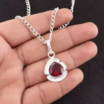 Pink Rubellite Gemstone 925 Sterling Silver Jewelry Pendant 1.15 Gift for Her PP-8-10