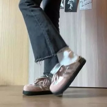 Pink thick-soled cool slippers women s new summer wear one-pedal flip-top Boken bag head half slippers 35