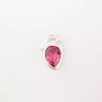 Pink Tourmaline Gemstone 925 Sterling Silver Jewelry Handmade Teardrop Pendant PP-56-2