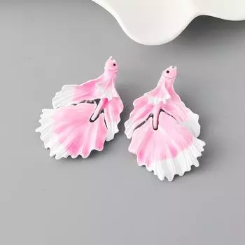 Pinkdudu Alloy Cute Dripping Goldfish Stud Earrings Candy Color Design Retro Elegant Ear Accessories PD2343