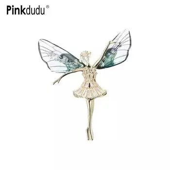 Pinkdudu модная брошь с голубыми крыльями ангела для танцевальной девушки, элегантная очаровательная 3 цвета, брошь из смолы, булавки для женщин, ювелирные изделия унисекс PD1276 красный