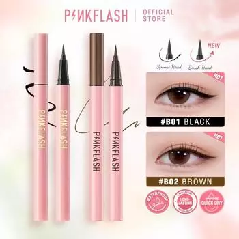 PINKFLASH Черная подводка для глаз Макияж супер водостойкая долговечная подводка для глаз Легко носить косметические инструменты для макияжа глаз
