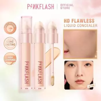 PINKFLASH HD безупречный консилер для лица, водостойкий BB-крем с полным покрытием, дышащая жидкая основа, основа для макияжа, женская косметика