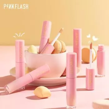 PINKFLASH Консилер для лица Дышащий водонепроницаемый жидкий тональный крем Темные круги Шрам от прыщей на коже BB CC Крем для контура лица Косметика для макияжа